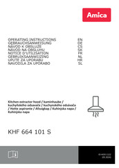 Amica KHF 664 101 S Operating Instructions Manual