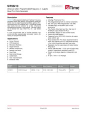 SiTime SiT95210 Manual