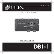 Niles DBI-1 Installation Manual