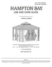 HAMPTON BAY VERADO A101002300 Use And Care Manual