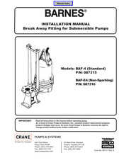 Crane Barnes BAF-4 Installation Manual