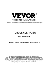 VEVOR BD-78D-C User Manual