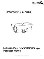 Spectrum F101-Q1785-BD Installation Manual