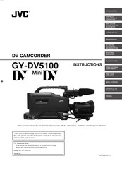 JVC GY-DV5100U Instructions Manual