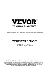VEVOR SS16232450 User Manual