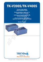 TRENDnet TK-V200S Quick Installation Manual
