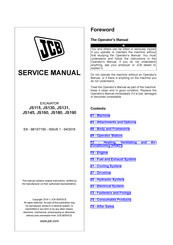 jcb JS180 Service Manual