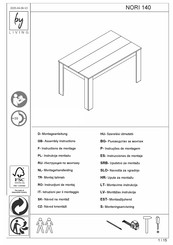 byLIVING NORI 140 Assembly Instructions Manual