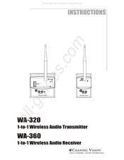 Channel Vision WA-320 Instructions Manual
