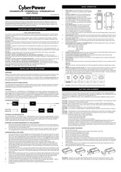 Cyberpower CP1600E(I)PFCLCD User Manual