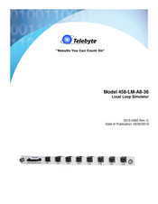Telebyte 458-LM-A8-36 Manual