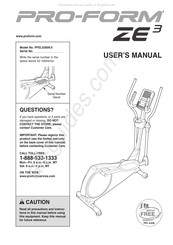 Pro-Form PFEL03009.0 User Manual