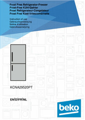 Beko KCNA29520PT Instructions For Use Manual