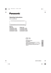 Panasonic CU-KN18VKYF Series Operating Instructions Manual