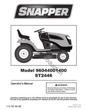 Snapper 96044001400 Operator's Manual