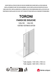 Vente Unique TORONI 135785 Installation Instructions Manual