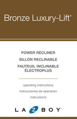 LAZBOY Bronze Luxury-Lift 3BL794 Operating Instructions Manual