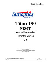 Sunoptic Surgical Titan 180 Operator's Manual