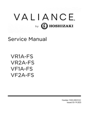 Hoshizaki VALIANCE VR2A-FS Service Manual