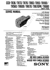 Sony Handycam 8 CCD-TR76 Service Manual