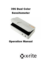 X-Rite 396 Dual Color Operation Manual