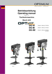 Optimum OptiDrill DQ 18 Operating Manual