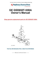 GE GSD650 Use And Care Manual