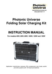 Photonic Universe SWD-FWP-40M Instruction Manual