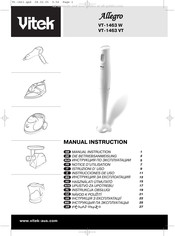 Vitek Allegro VT-1463 VT Manual Instruction