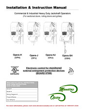 Manaras Opera Opera-SH Installation Instructions Manual