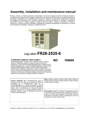 Palmako 108805 Assembly, Installation And Maintenance Manual