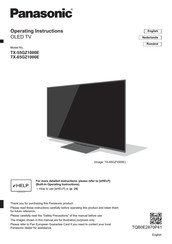 Panasonic TX-65GZ1000E Operating Instructions Manual