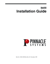 Pinnacle Systems DEKO100 Installation Manual