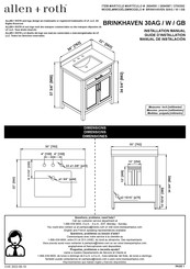 Allen + Roth BRINKHAVEN 30AG 2694591 Installation Manual