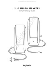 Logitech S-120 Complete Setup Manual