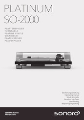 Sonoro PLATINUM SO-2000 Operating Manual