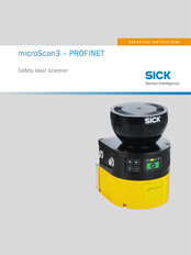 SICK microScan3 - PROFINET Operating Instructions Manual