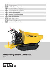Gude GRD 500/R Assembly Instruction Manual