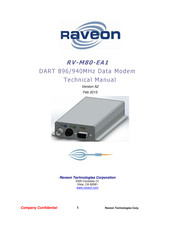 Raveon RV-M80-EA1 Technical Manual