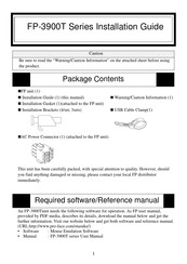 Pro-face FP-3900T Series Installation Manual