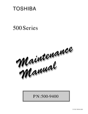 Toshiba Tecra 500CDT Maintenance Manual