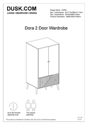 DUSK Dora 2 Door Wardrobe Manual