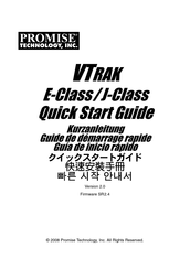 Promise Technology VTrak J-Class Quick Start Manual
