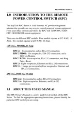 BayTech RPC-2 Owner's Manual
