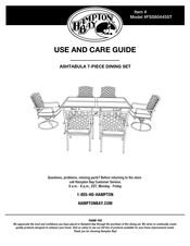 HAMPTON BAY FSS60445ST Use And Care Manual