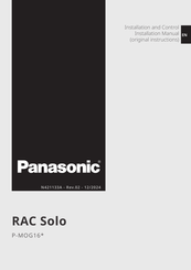 Panasonic RAC Solo P-MOG Series Instruction Manual