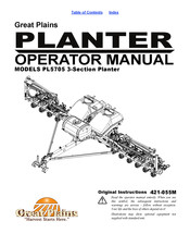 GREAT PLAINS PL5705 Operator's Manual