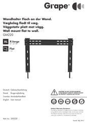 Grape 200220 User Manual