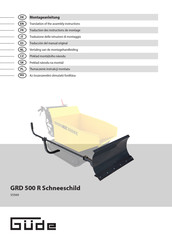 Gude GRD 500/R Assembly Instructions Manual