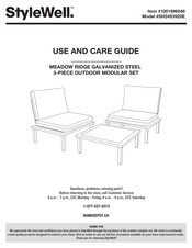 StyleWell MEADOW RIDGE SH24S3920E Use And Care Manual